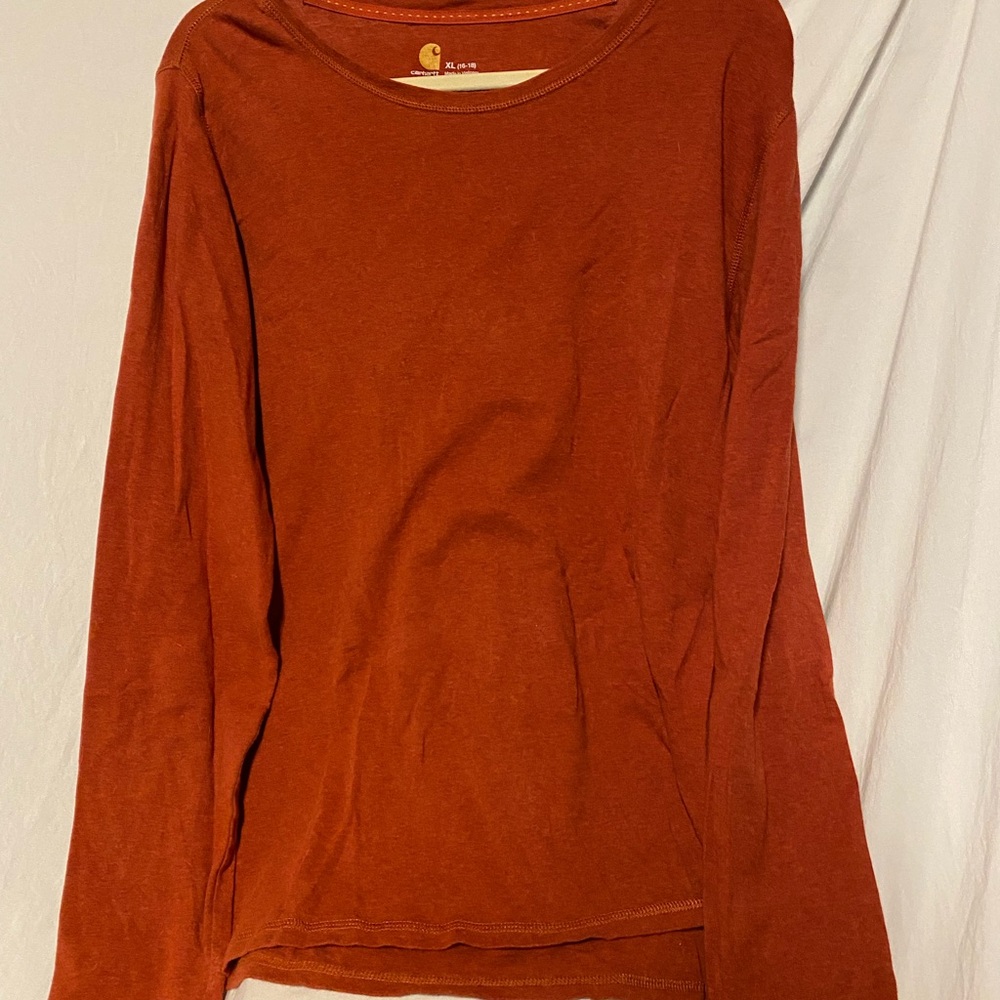 Carhartt Rust Long Sleeve Top
